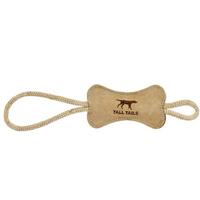 Tall Tails Leather Bone Dog Tug Toy (Item #022266156208)