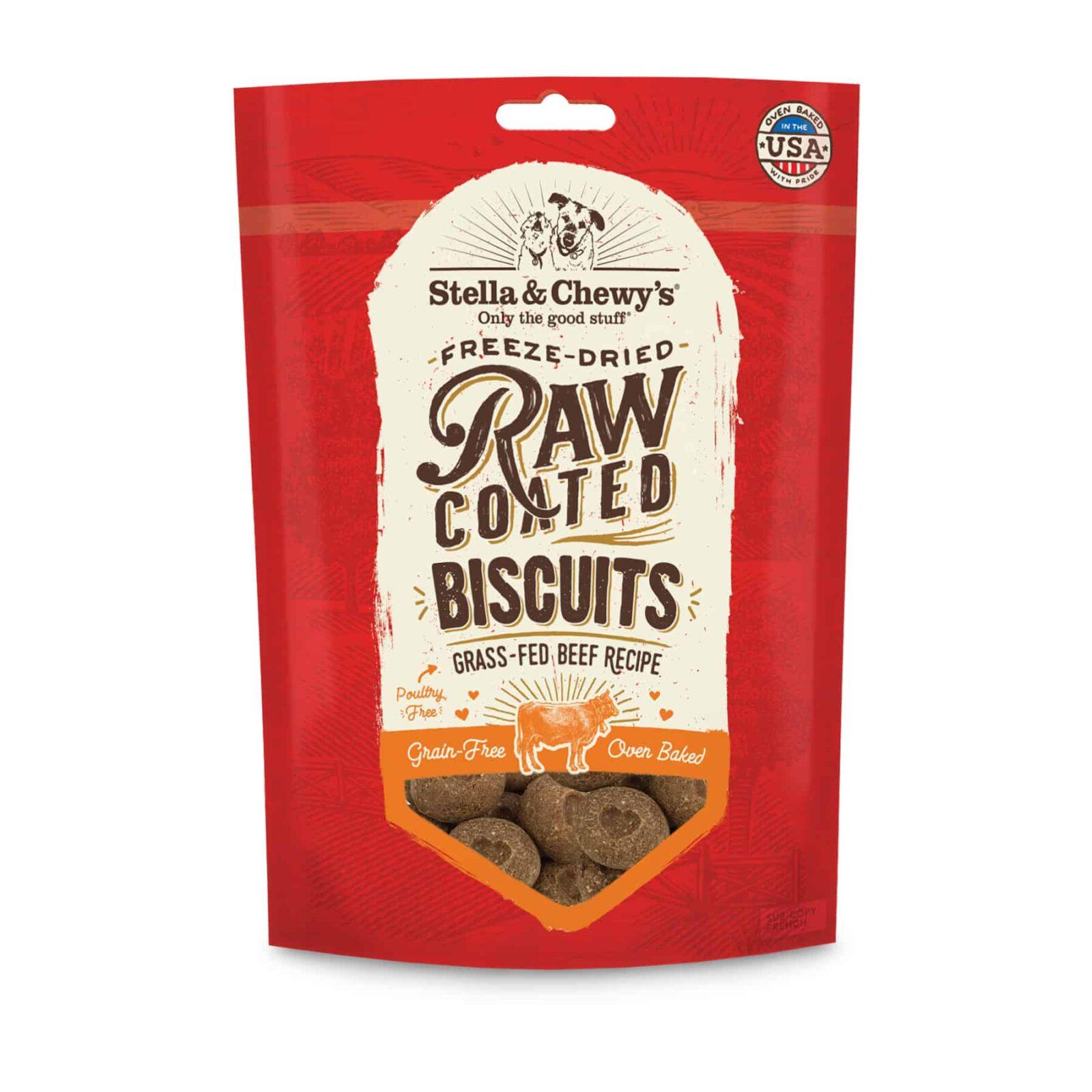  Stella & Chewy's Grass- Fed Beef Raw Coated Biscuits