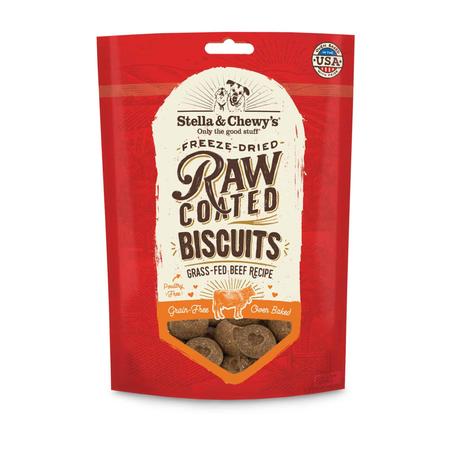 Stella & Chewy's Grass-Fed Beef Raw Coated Biscuits