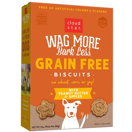 Wag More, Bark Less Grain-Free Peanut Butter & Apple Biscuits