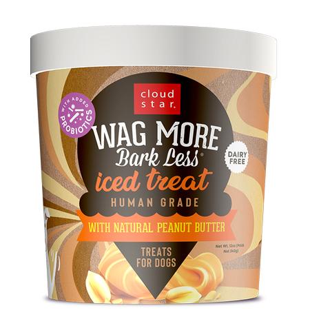 Wag More Bark Less Iced Treat with Natural Peanut Butter