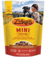 Zuke's Mini Naturals Peanut Butter and Oats Recipe (Item #013423330524)