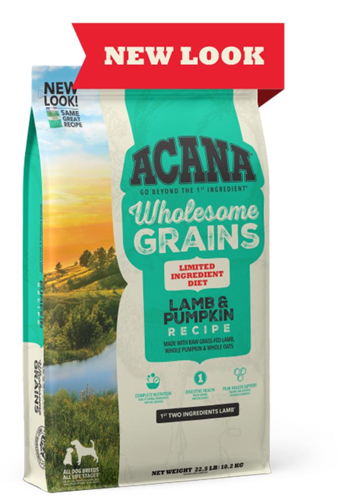  Acana Wholesome Grains, Lamb & Pumpkin Recipe, Limited Ingredient Diet