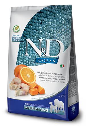 Farmina Cod, Pumpkin & Orange Adult Medium & Maxi Dry Dog Food