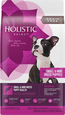 Holistic Select Grain-Free Small & Mini Breed Puppy Health Dry Dog Food