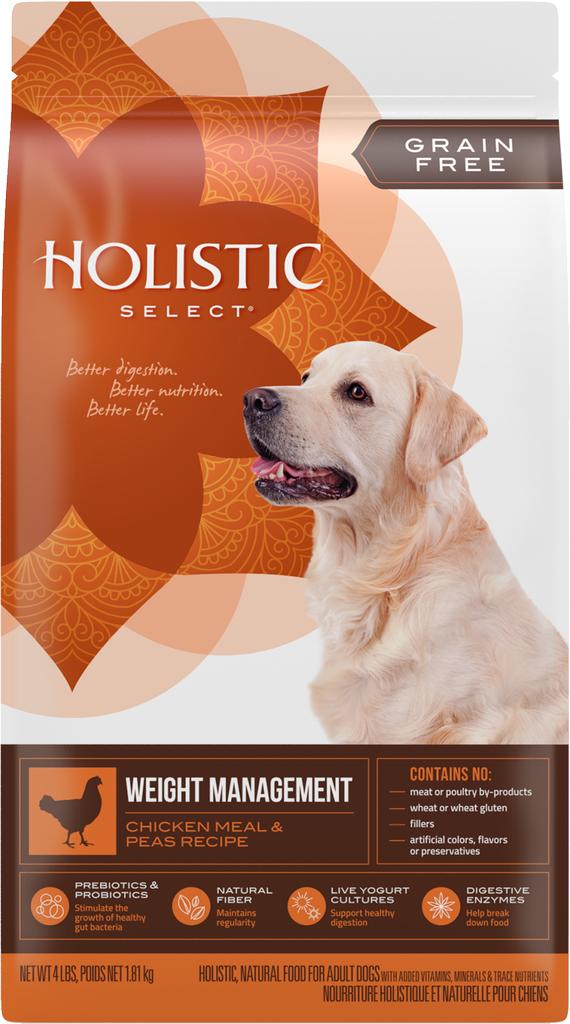  Holistic Select Grain- Free Weight Management Chicken Meal & Peas Dry Dog Food