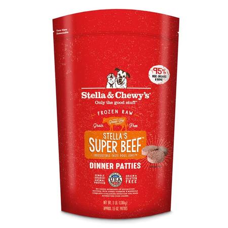 Stella & Chewy's Beef Frozen Raw Dinner Patties