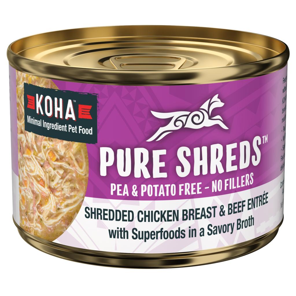  Koha Pure Shreds Chicken Breast & Beef Entree For Dogs