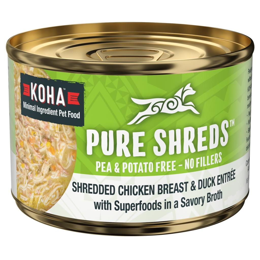  Koha Pure Shreds Chicken Breast & Duck Entree For Dogs