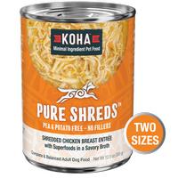 Koha Pure Shreds Chicken Breast Entree for Dogs (Item #811048023070)