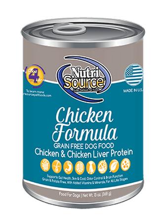 Nutrisource Grain-Free Chicken Wet Dog Food