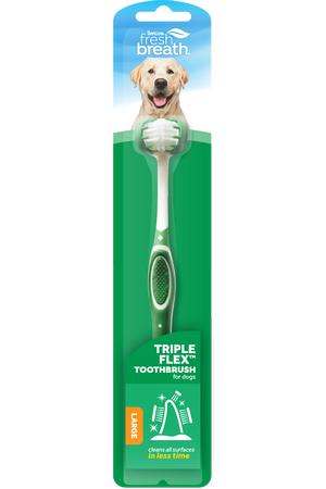 Tropiclean Tripleflex Toothbrush for Large Dogs