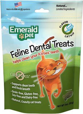Emerald Pet Feline Dental Treats - Catnip