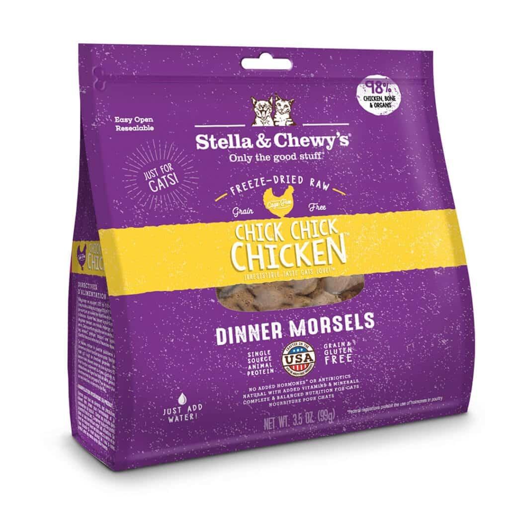  Stella & Chewy's Freeze Dried Raw Chick, Chick Chicken Dinner Morsels For Cats