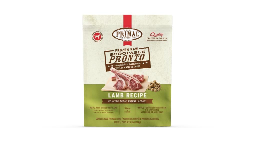 Primal pronto dog food sale