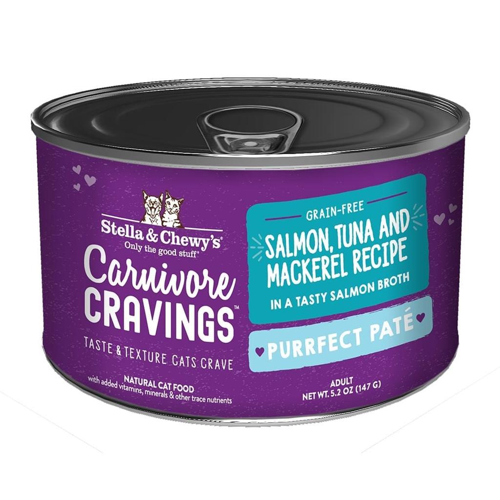  Stella & Chewy's Carnivore Cravings Purrfect Pate Salmon, Tuna, & Mackerel Recipe