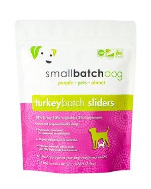 Smallbatch Turkey Sliders Frozen Raw Dog Food