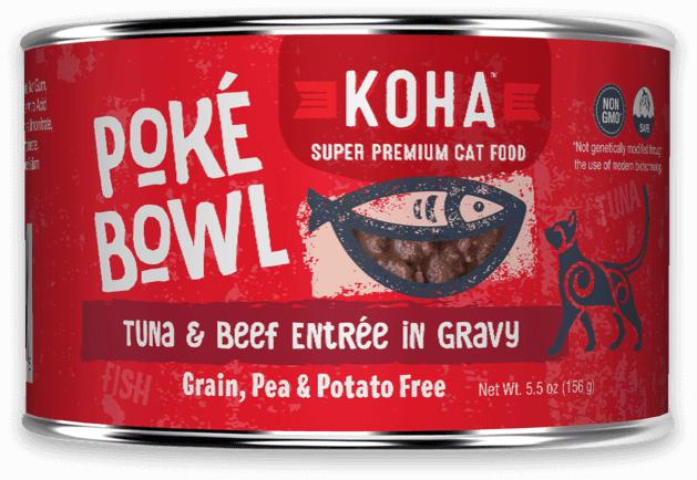  Koha Poke Bowl Tuna & Beef Entree In Gravy For Cats