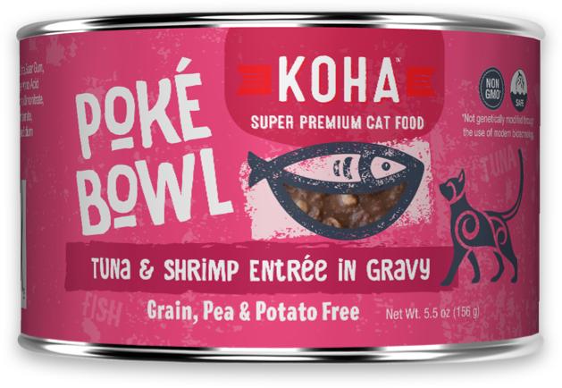  Koha Poke Bowl Tuna & Shrimp Entree In Gravy For Cats
