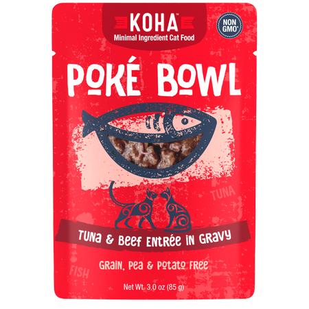 Koha Poke Bowl Tuna & Beef Entree in Gravy for Cats