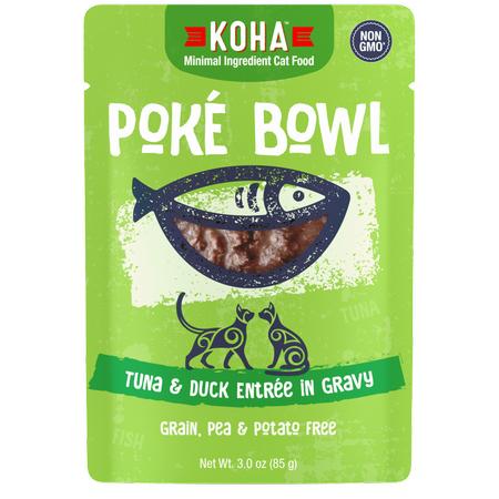 Koha Poke Bowl Tuna & Duck Entree in Gravy for Cats