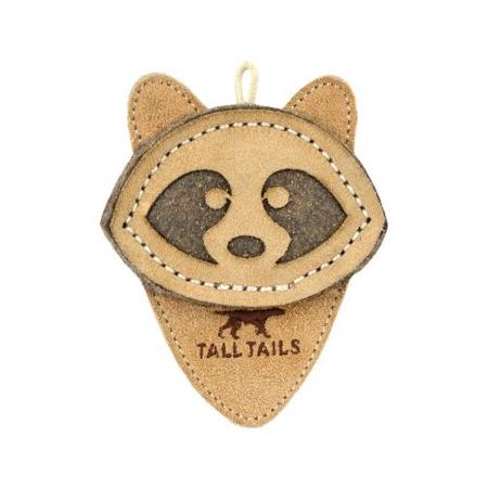 Tall Tails Leather Raccoon Dog Toy
