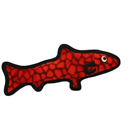 VIP Tuffy Ocean Creature Trout Dog Toy - Red