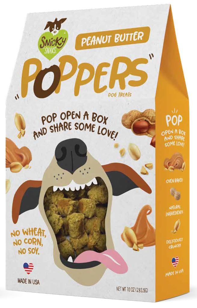  Snicky Snacks Peanut Butter Poppers Dog Treats