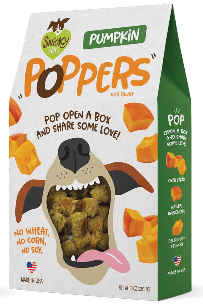  Snicky Snacks Pumpkin Poppers Dog Treats