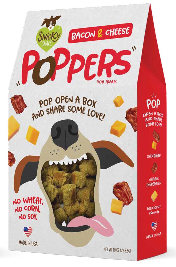  Snicky Snacks Bacon & Cheese Poppers Dog Treats