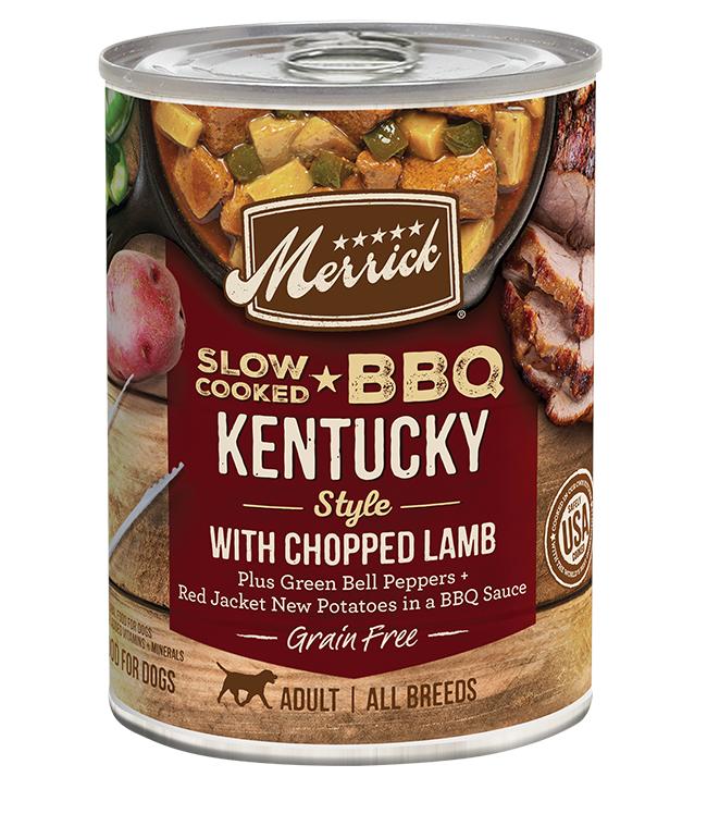  Merrick Slow- Cooked Bbq Kentucky Style With Chopped Lamb Dog Food