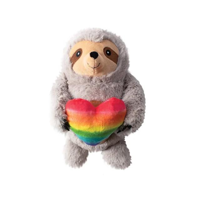  Fringe Studio Follow Your Rainbow Sloth Plush Dog Toy