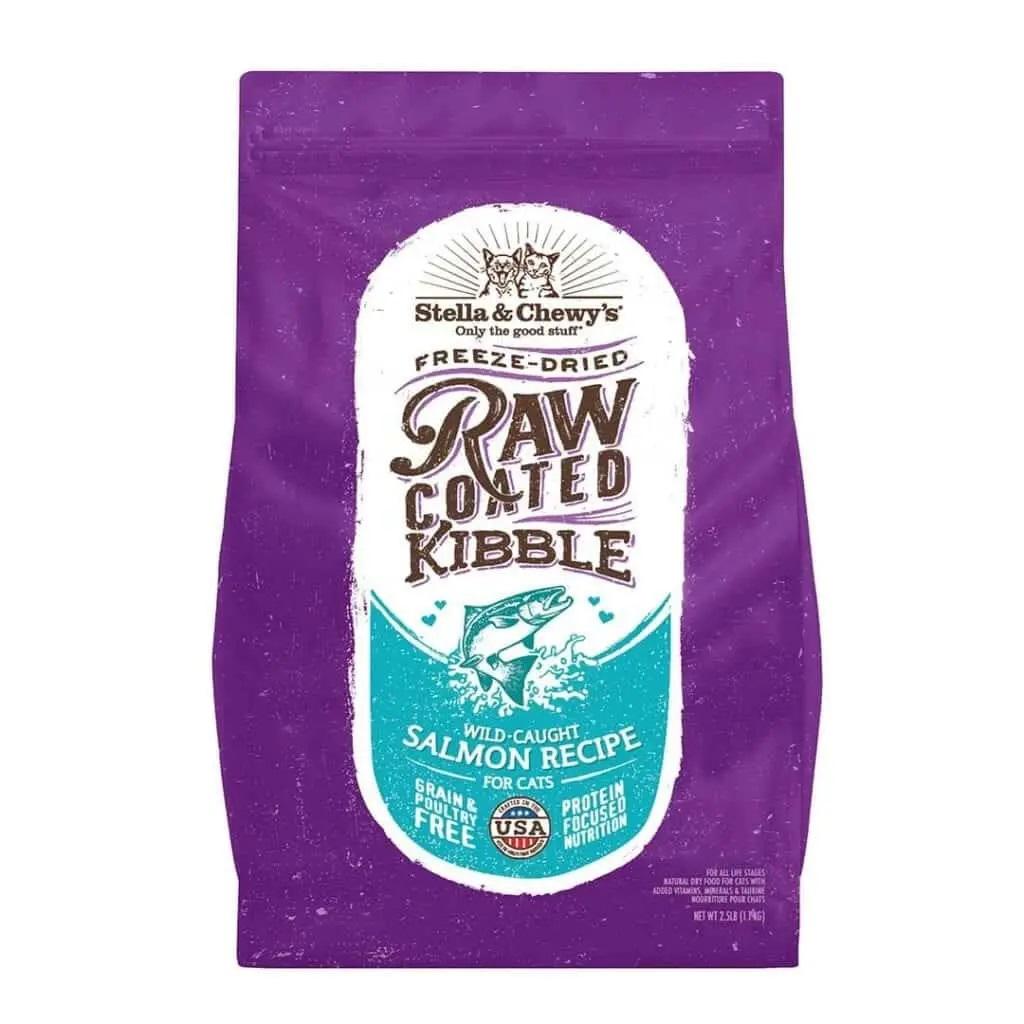  Stella & Chewy's Raw Coated Kibble Wild- Caught Salmon Recipe Dry Cat Food