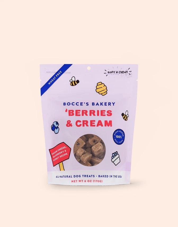  Bocce's Bakery ' Berries & Cream Soft & Chewy Treats For Dogs
