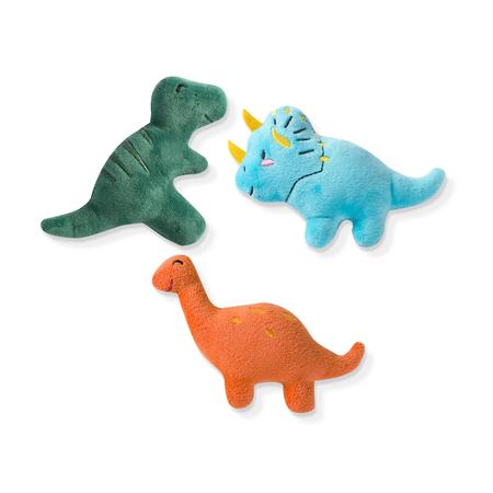 Fringe Studio Dino Mini 3 Pack Plush Dog Toys