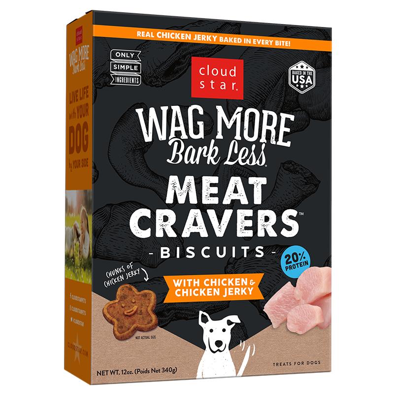  Wag More, Bark Less Meat Cravers Biscuits Chicken & Chicken Jerky