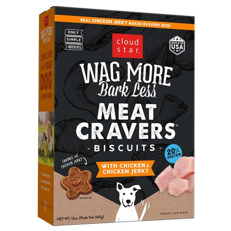 Wag More, Bark Less Meat Cravers Biscuits Chicken & Chicken Jerky