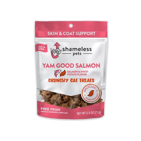 Shameless Pets Yam Good Salmon Crunchy Cat Treats