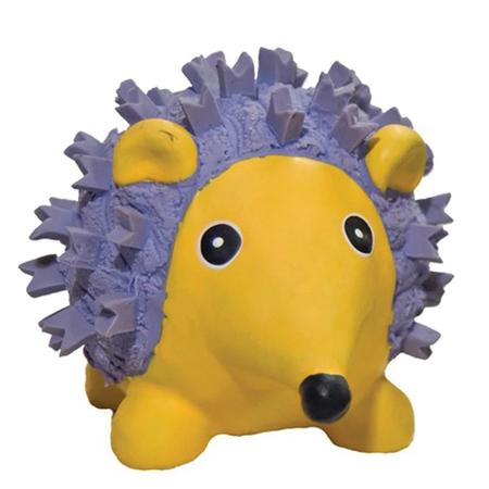 HuggleHounds Violet Hedgehog Ruff-Tex Dog Toy