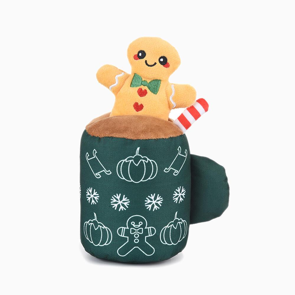  Hugsmart Gingerbread Latte Plush Dog Toy