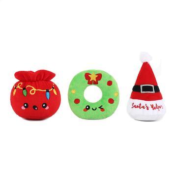  Hugsmart Holiday Special Plush Dog Toy 3 Pack