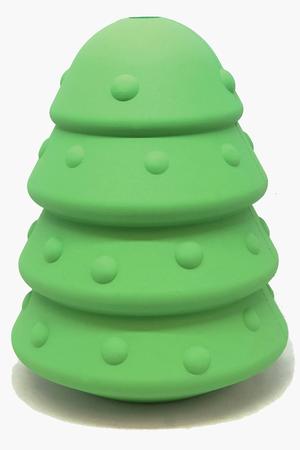 Soda Pup MKB Ultra Durable Christmas Tree Rubber Treat Dispenser Dog Toy