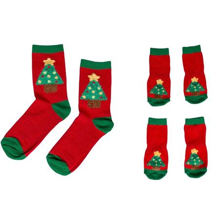 Pearhead Human & Dog Sock Set - Christmas Tree