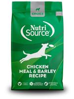 NutriSource Choice Chicken Meal & Barley Dog Food (Item #073893210016)