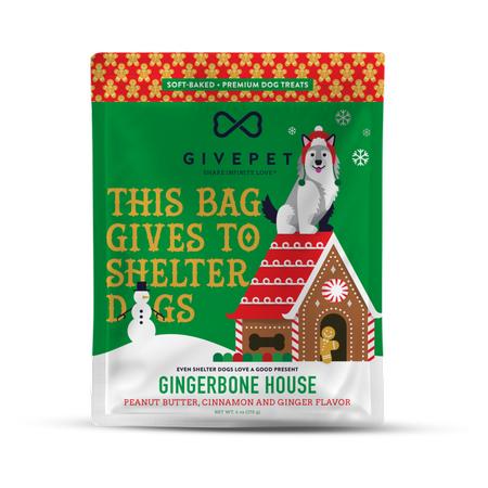 GivePet Gingerbone House Dog Treats