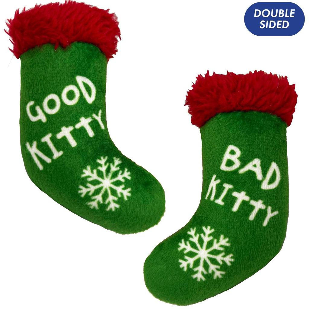  Kittybelles Good/Bad Kitty Stocking Catnip Toy