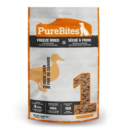 Pure Bites Duck Liver Freeze Dried Dog Treats