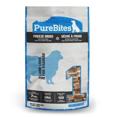 Pure Bites Lamb Liver Freeze Dried Dog Treats - 3.35 oz