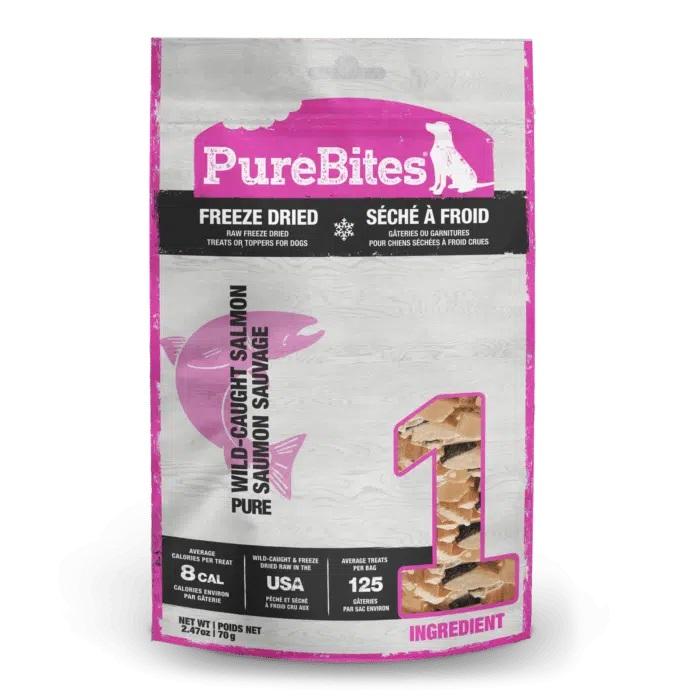  Pure Bites Salmon Freeze Dried Dog Treats - 2.47 Oz