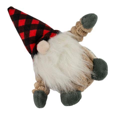  Tall Tails Holiday Gnome With Squeaker Dog Toy